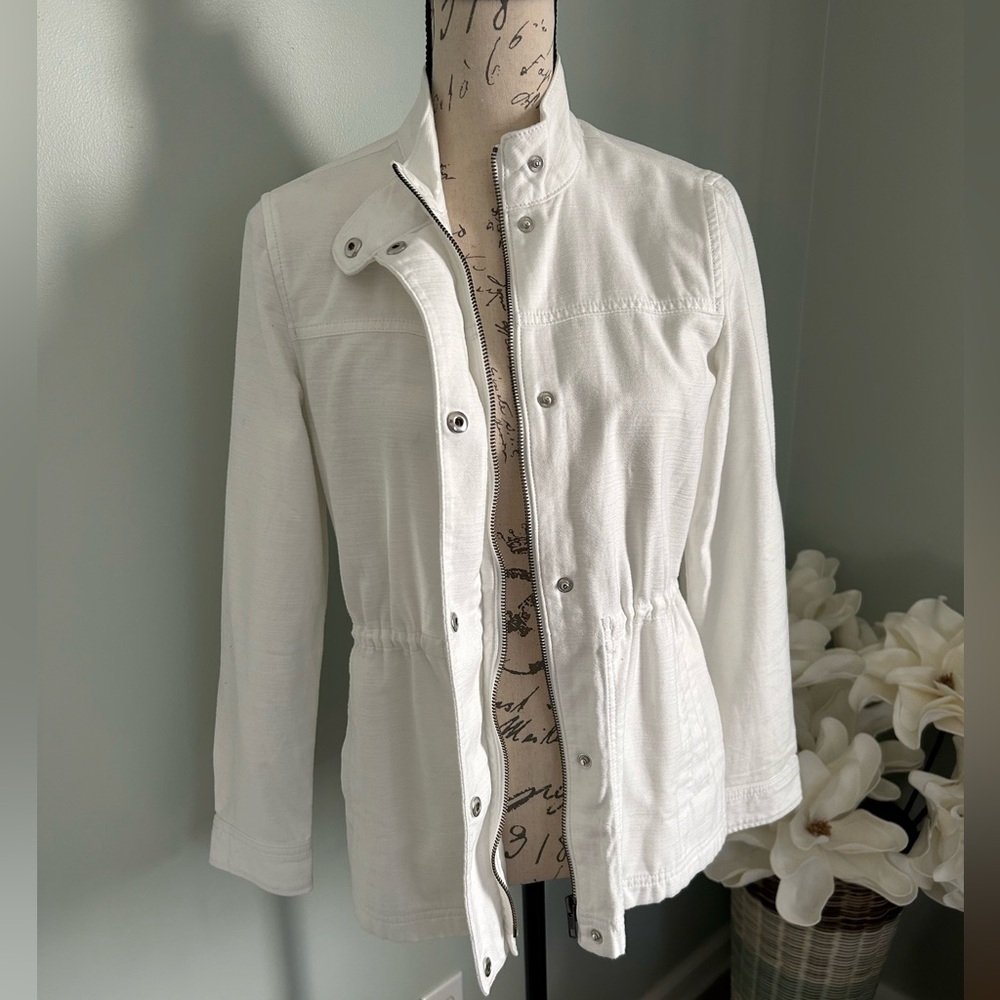 White JCrew Factory Jacket